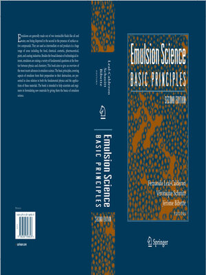 cover image of Emulsion Science